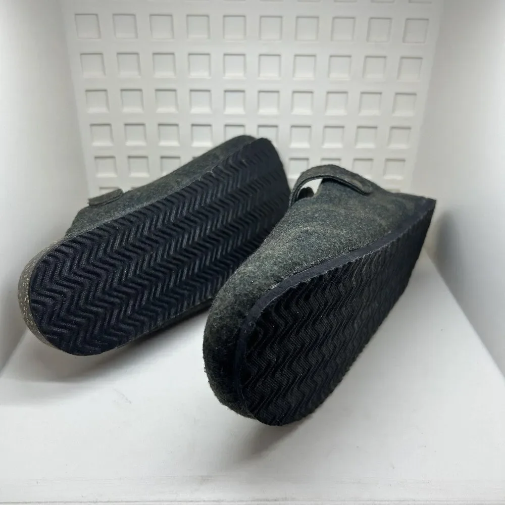 Camo Clog Shoes Mens Size‎ 11 Gray Buckle Cork Footbed Slip On Slippers Comfort